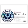 image:imageStrathmore 500 Series Watercolor Paper Pad Heavyweight Cold Press Surface Foldover Binding 10 Sheets 7x10 inch White
